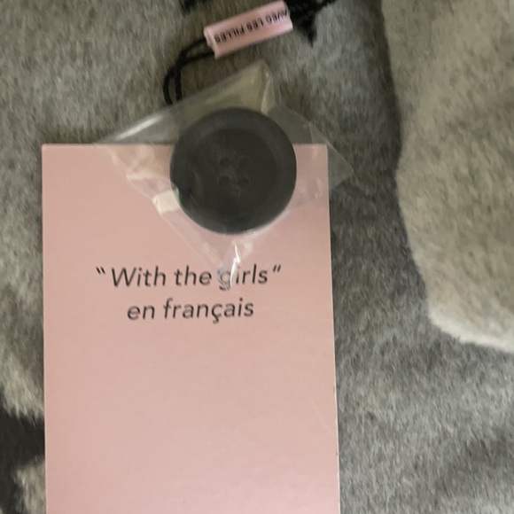 Avec Les Filles Gray Double Face Star Print Cocoon Coat - Picture 8 of 13